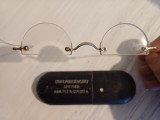 NI15 Ochelari de epocă cu demilentile, cu etui