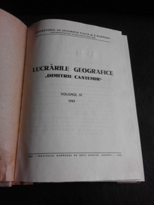 Lucrarile geografice Dimitrie Cantemir, vol.IV 1943 foto