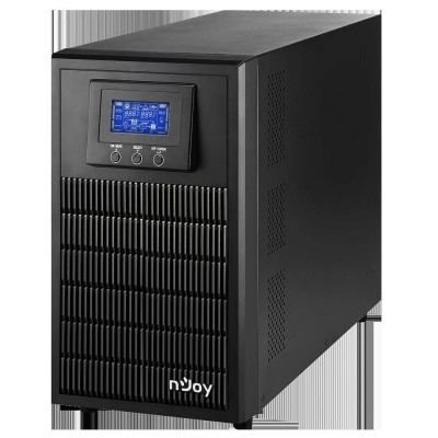 UPS NJOY &amp;amp;quot;ATEN PRO 3000&amp;amp;quot; Online cu sinusoida pura tower 3000VA/2700W AVR Schuko x 4 6 x baterie 12V/9Ah display LCD back-up 11 - 20 min. &amp;amp;qu foto