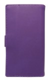 Husa tip carte cu stand universala reglabila (Modern) mov pentru telefoane cu diagonala de 4 - 4,5inch