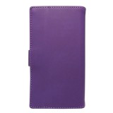 Husa tip carte cu stand universala reglabila (Modern) mov pentru telefoane cu diagonala de 4 - 4,5inch