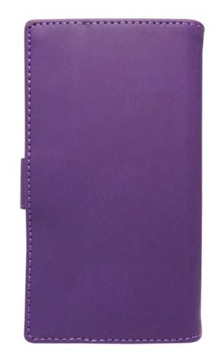Husa tip carte cu stand universala reglabila (Modern) mov pentru telefoane cu diagonala de 4 - 4,5inch