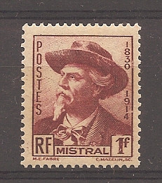 Franta 1941 - Poetul Mistral, MNH foto