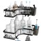 Set 2 etajere de colt din otel, versatil si modern, design ergonomic si compact, perfect pentru utilizarea eficienta a spatiului