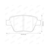 Set placute frana Jurid 573312J, parte montare : punte spate