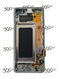 Display Samsung SM-G975 S10+ S10 Plus CERAMIC WHITE ( Service Pack )