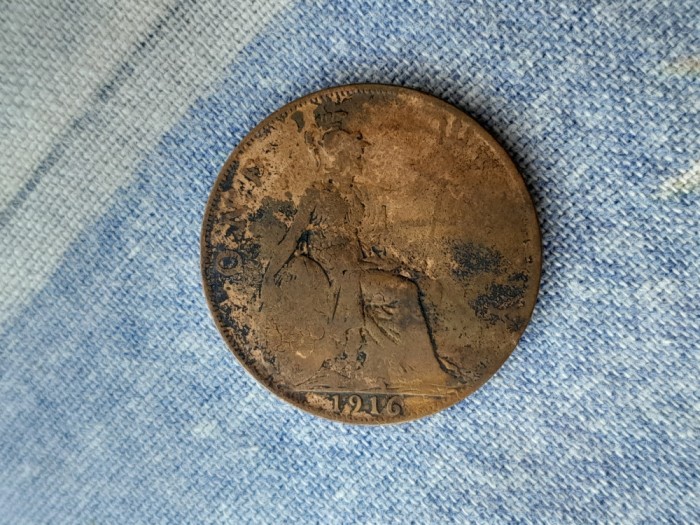 ONE PENNY 1916 - MAREA BRITANIE