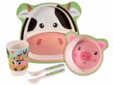 Cumpara ieftin Set hranire bebelusi melamina cm 20,5 x 21,5 H, 14 x 13 H, 13,5 H, &Oslash; 7 x 9,5 H cm