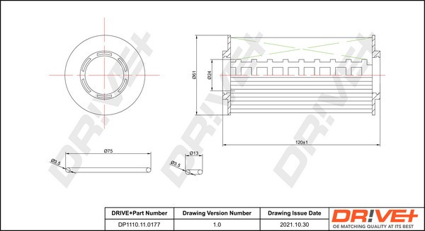 Dr!ve+ DP1110.11.0177 Filtru ulei