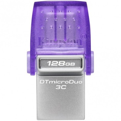 Memorie Externa USB-A 3.2 / USB-C Kingston microDuo 3C, 128Gb DTDUO3CG3/128GB foto