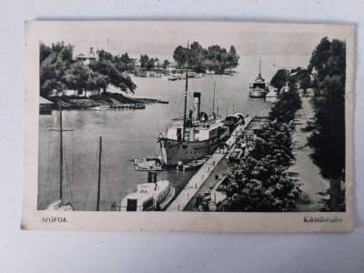 Vedere veche Siofok, Ungaria, circulata 1948, Magyar Posta foto