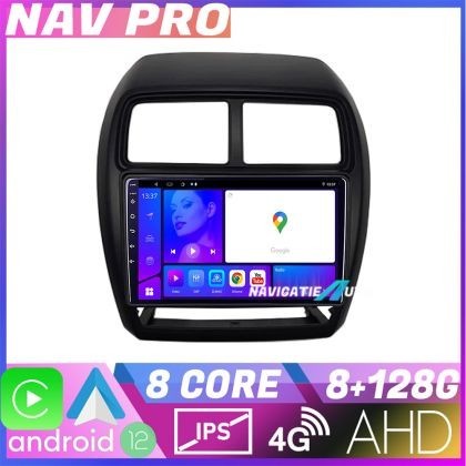 Navigatie Mitsubishi ASX 2017 2021 model facelift EDOTEC-LITE Android Ecran 720P Octa Core 8 128 Carplay CarStore Technology