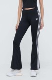 adidas Originals pantaloni de trening Flared Leggings Adicolor culoarea negru, cu imprimeu, IN1100