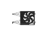 GMV radiator electroventilator Audi A3 (8L1), 09.1996-05.2003, motor 1.8 20V, benzina, cutie manuala/automata, cu AC, 250 W; 345 mm; 2 pini,