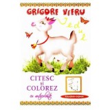 Citesc si colorez cu autocolante: Iedul - Grigore Vieru