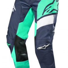 Pantaloni Moto Alpinestars Mx Racer Supermatic Alb / Albastru Marimea 30 3721519/7720/30