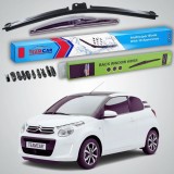 Cumpara ieftin Ștergătoare Citro&euml;n C1 Gen II B4 Hatchback 2014-prezent | Ștergător Față și Spate Flat Premium &ndash; TeamCar&reg;