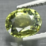 SAFIR NATURAL GALBUI-VERDE - 0,86 ct. Certificat de Autenticitate - NETRATAT