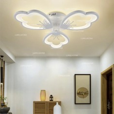 Lustra LED 84W, telecomanda wifi 2.4G, lumina/rece/calda/neutra