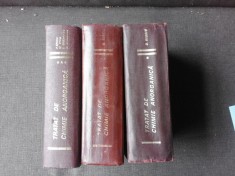 TRATAT DE CHIMIE ANORGANICA VOL. I - III DE D. NEGOIU , BUCURESTI
