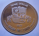 1.949 CANADA NIAGARA FALLS TRADE DOLLAR 1977