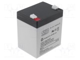 Acumul: plumb-acid 12V 5Ah AGM nu necesită &icirc;ntreţinere 1,83kg