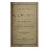 Moartea și &icirc;nmorm&acirc;ntarea lui C. A. Rosetti, 1885