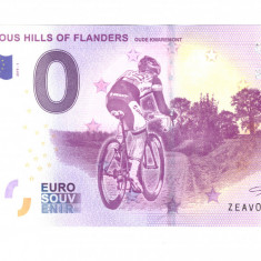 Bancnota souvenir Belgia 0 euro Famous Hills of Flanders 2019-1, UNC