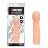 Extensie Penis Silicon Super Sleeve +2.5cm, 18cm Lungime, 4.6cm Diametru - Chisa Novelties
