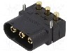 Conector alimentare DC, 0,6kV, 3 pini, seria MR60, {{Dimensiune pin}}. AMASS - MR60PW-M
