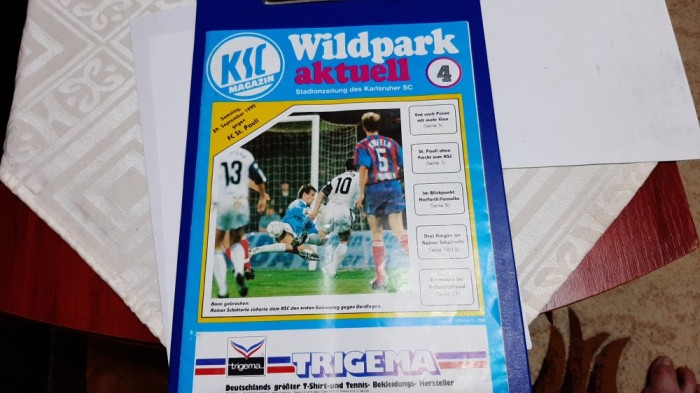 program SC Karlsruher - FC St. Pauli