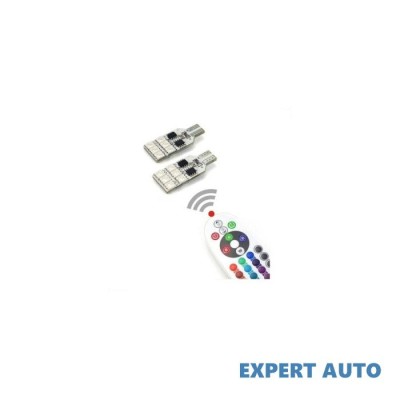 Set 2 becuri pozitie rgb cu telecomanda t10, 12 led smd 5050 rgb 12v Alta marca Alt model #7 foto