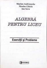 ALGEBRA PENTRU LICEU - EXERCITII SI PROBLEME-MARIAN ANDRONACHE, NICULAE GHICIU, ION SAVU-273119