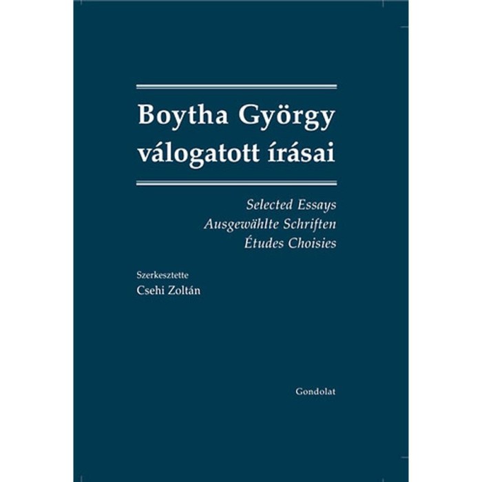 Boytha Gy&ouml;rgy v&aacute;logatott &iacute;r&aacute;sai - Csehi Zolt&aacute;n