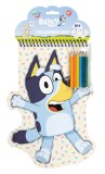 Carnetel de colorat cu creioane - Bluey PlayLearn Toys