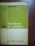 Invatare si gindire- Nicolae Radu