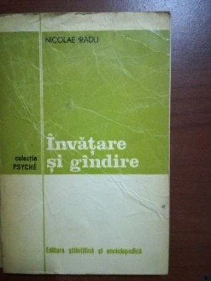 Invatare si gindire- Nicolae Radu foto