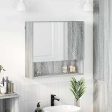 vidaXL Dulap cu oglindă sonoma gri 59 x 17 x 55 cm Lemn compozit