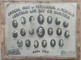 Omagiu adus de personalul statiei Medgidia iubitului lor sef Gh. Dumitriu, 1928// fotografie Foto-Glob Constanta