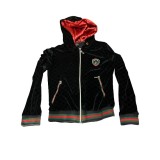 Bluza cu fermoar si gluga , culoarea negru , marimea S