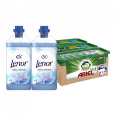 Pachet Ariel Allin1 Pods 117 spalari si Lenor Spring Awakening 2x63 spalari foto