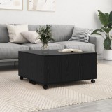 vidaXL Masă de cafea Stejar negru 75 x 75 x 38 cm Lemn compozit