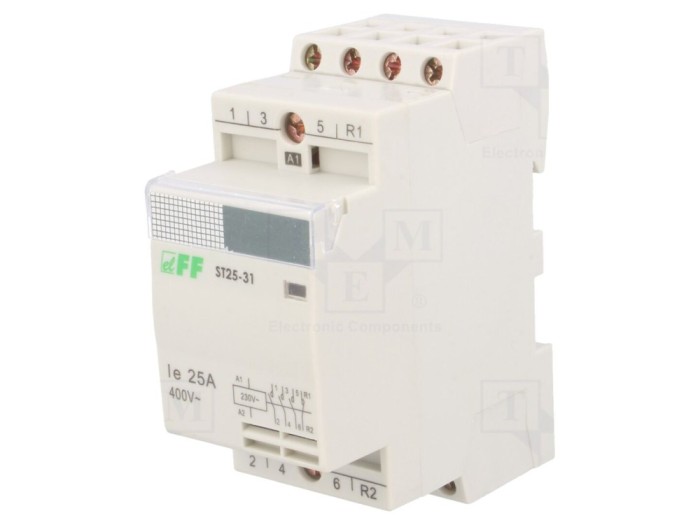 Contactor 4P 25A 230VAC IP20