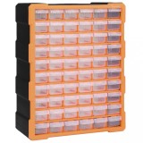 VidaXL Organizator cu 60 de sertare, 38 x 16 x 47,5 cm