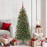 VidaXL Set de Globuri de Crăciun cu 150 LED 61 pcs Roșu Plastic 42018825