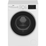 Masina de spalat rufe slim Beko B5WFU77245WB, 7 kg, 1200 RPM, Recycled Tub, Clasa D, Motor ProSmart Inverter, HomeWhiz Bluetooth, AddXtra, Hygiene+ cu