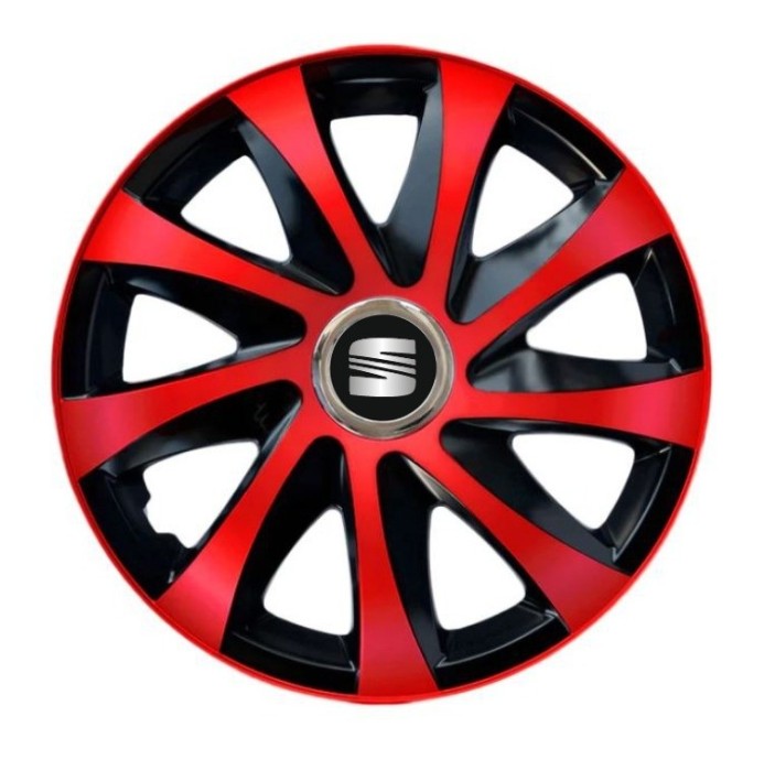 Set 4 capace roti Drift extra red R15 Pentru gama Seat