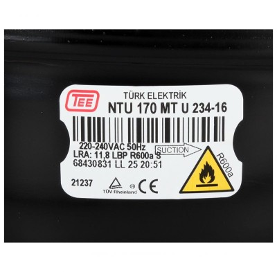 NTU 170 MT COMPRESOR (NTU 170 MT 220-240V)(R600A) 5234116011 FRIGIDER ARCELIK / BEKO foto