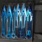 Set cutite de aruncat, RainBlue