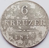 734 Austria 6 kreuzer 1849 Franz Joseph I - A - km 2200